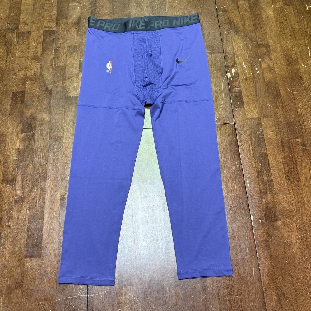 Nike Pro‎ NBA Compression Tights 2XL-Tall AA0751-566 Mens Purple Basketball
